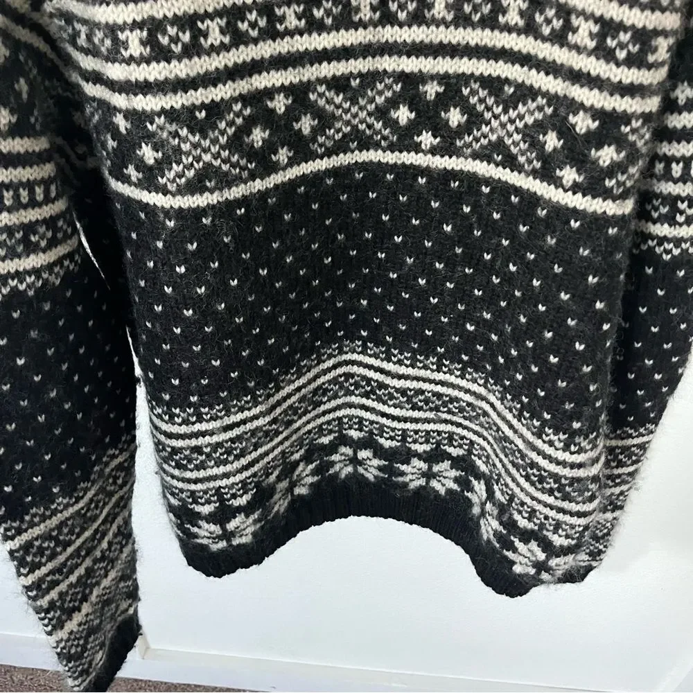Polo Sport Vintage Men's Large Wool Knit Quarter-zip Sweater
